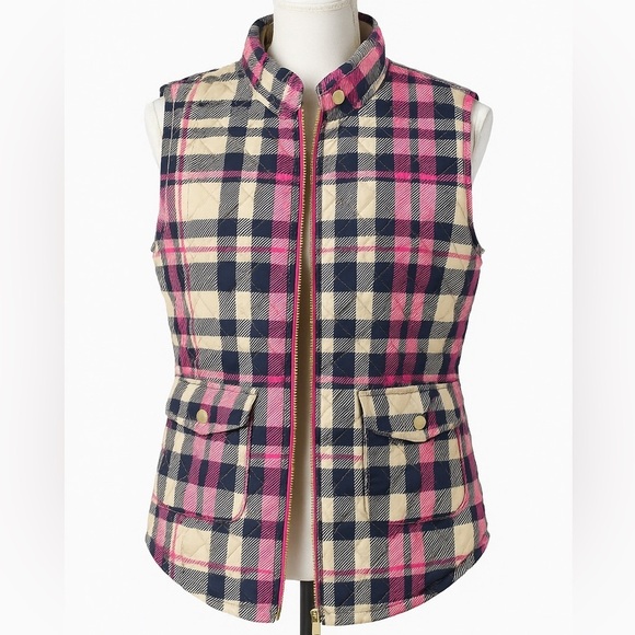 croft & barrow Jackets & Blazers - 🧥 Croft & Barrow Quilted Plaid Puffer Vest – Size Large Like New
